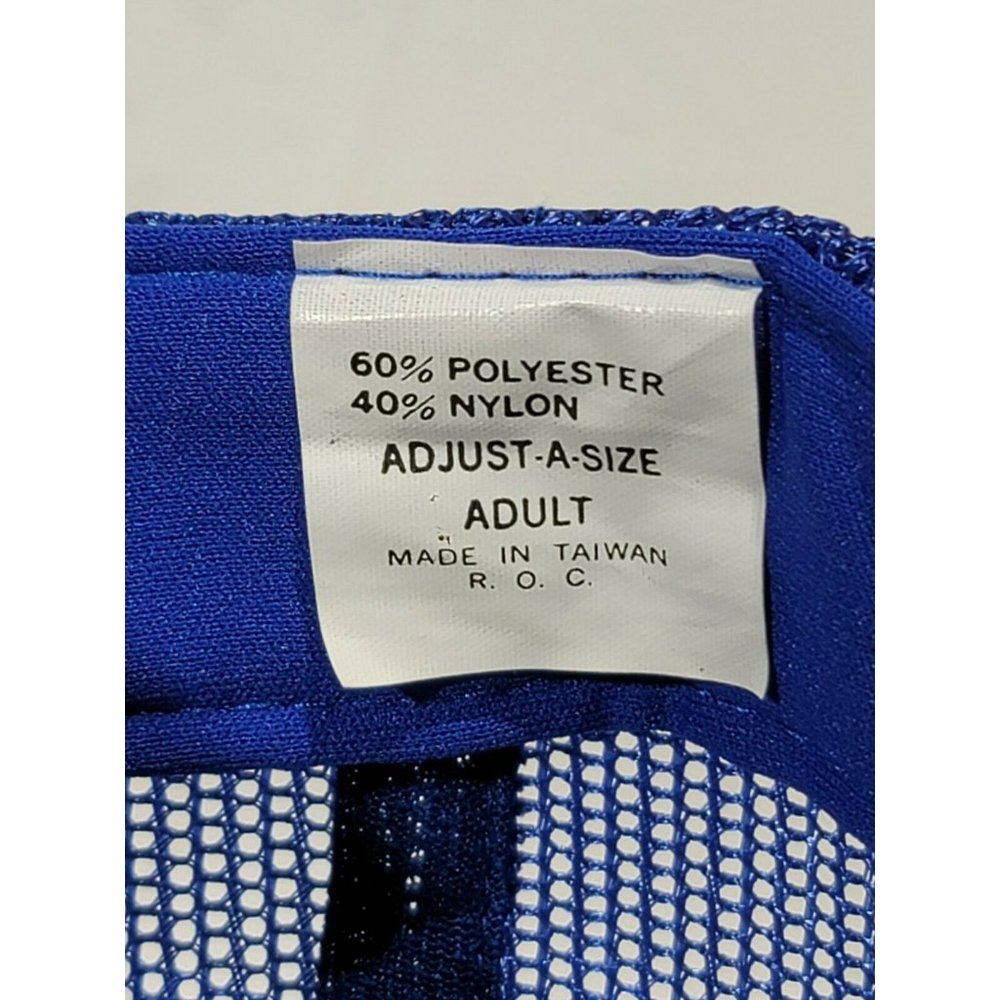 JKM Enterprise Martin Electric Blue White Mesh Snapback Cap Hat w/Scramble Eggs - Picture 10 of 10